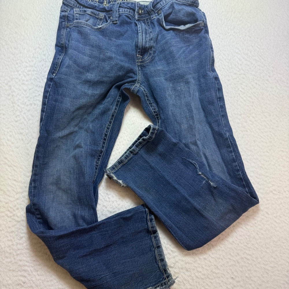 TK Axel mens jeans‎ 32X32 Slim Boot Distressed Denim Blue Jeans